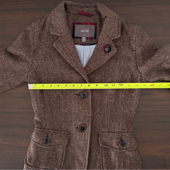 Vintage Look - Jacob: Brown Herringbone Blazer - Picture 9 of 11